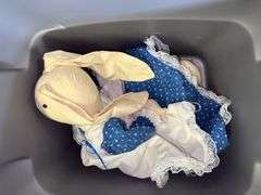 Decorative Pot, Fabric and Stuffed Toy Lot