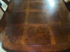 Wood Dining Table with Six Chairs