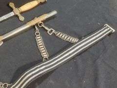 Ornate Ceremonial Sword with Scabbard and Belt