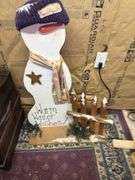 Handcrafted Winter Decor - Snowman and Amazing Grace Framed Art