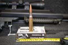 Barrett Firearms Model 99 Bolt Action Rifle In .50 BMG Caliber With 4.5-14 Power Leupold Scope,