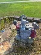 Figural Garden Water Pump Statue