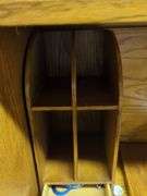 Oak Roll Top Desk with Storage
