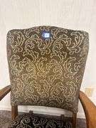 Upholstered Wood Frame Rocking Chair