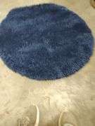 BLUE SHAG 3 FT ROUND RUG