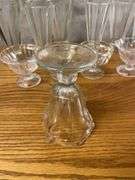 Assorted Glassware Lot: Drinking Glasses and Dessert Bowls