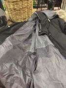 WOMENS- FREE COUNTRY- SIZE X-LARGE- LONG- BLACK DOWN- HOODED- PUFFER JACKET-