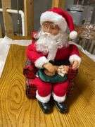 Christmas Holiday Decor Lot - Santa, Snowman, Ornaments and More