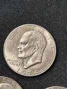 1974 Eisenhower "Ike" Silver Dollar Coins - Lot of 3