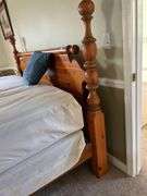 King Size Wooden Ball Post Bed