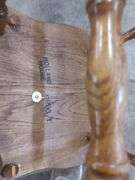 HOLLAND HOUSE SOLID OAK CHAIR WITH CUSHION 19 INCHES FLOOR TO SEAT