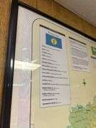 Framed Kentucky Commonwealth Wall Map