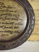 Religious Wall Decor: "Amazing Grace" Sheet Music and John 3:16 Plate