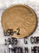 LITTLETON COIN COMPANY IN PLASTIC 1939 LINCOLN HEAD PENNY