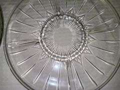 Set of Three Glass Serving Platters