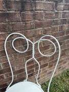 Pair of Decorative Metal Patio Chairs