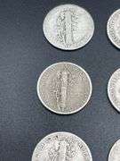 TWELVE MERCURY DIMES
