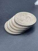 FIVE MORGAN SILVER DOLLARS