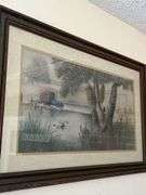 Fred Thrasher 1978 "Community Rolling Store" Truck Scene Framed Art