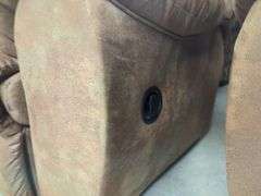 Brown Reclining Loveseat