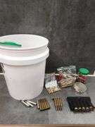 BUCKET OF ASSORTED AMMO