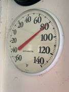 Sharp Clock and AcuRite Thermometer