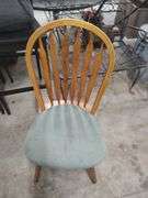 HOLLAND HOUSE SOLID OAK CHAIR WITH CUSHION 19 INCHES FLOOR TO SEAT