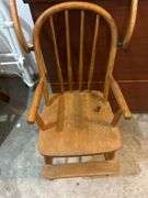 Wooden Baby High Chair with Tray