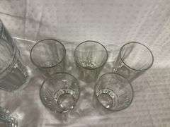 Set of 9 Glass Drinking Glasses