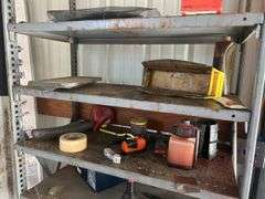 Shelving Unit with Assorted Items