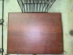 Stanley Cooler, Wood Box, and Metal Rack Lot