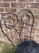 Pair of Decorative Metal Patio Chairs