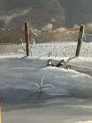 Steve St. Clair Signed Framed Winter Fox Print