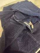A VARIETY OF WOMENS JEANS- 1- PAIR OF JEAN SHORTS- SIZES 10- 12- 14- DIFFERENT BRANDS