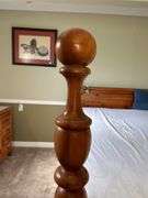 King Size Wooden Ball Post Bed