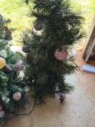 Assorted Decorated Christmas Trees with Ornaments