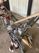 Shopping Cart with Paint Cans and Tools