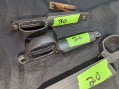 Assorted Rifle Parts: Triggers, Housing, and Magazine Release