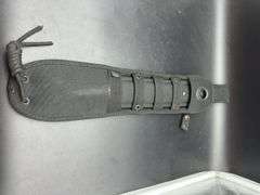 Fixed Blade Knife with Leather Handle and Sheath
