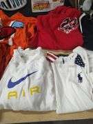 SHIRTS - PULLOVERS - SHORTS - SZ SMALL AND MEDIUM