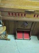 Ornate Pump Organ and Matching Stool