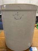 Large Stoneware Crock with Crown USA Mark - 5 Gallon