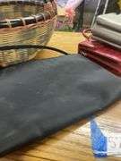 Assorted Handbags with Woven Basket