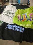 SHIRTS - PULLOVERS - SHORTS - SZ SMALL AND MEDIUM