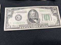 Four 1934 Series $50 Federal Reserve Notes