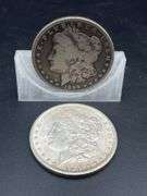 TWO MORGAN SILVER DOLLARS