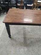 FARMHOUSE STYLE DINING TABLE DOES HAVE SOME FINISH SCUFFS - 60X36X30