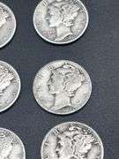 TWELVE MERCURY DIMES