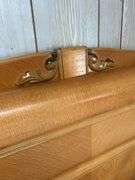 Waterfall Wood Full Size Bed Frame with Mattress