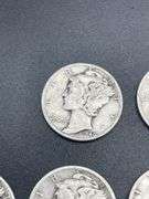 TWELVE MERCURY DIMES